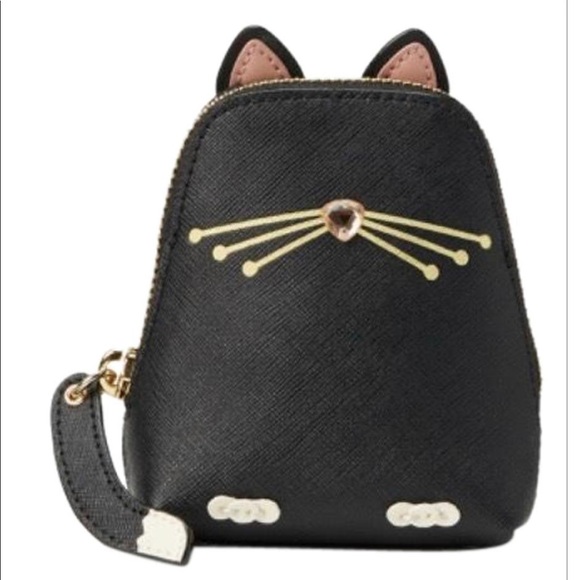 kate spade Handbags - Kate Spade cat coin purse jazz things up NWT!